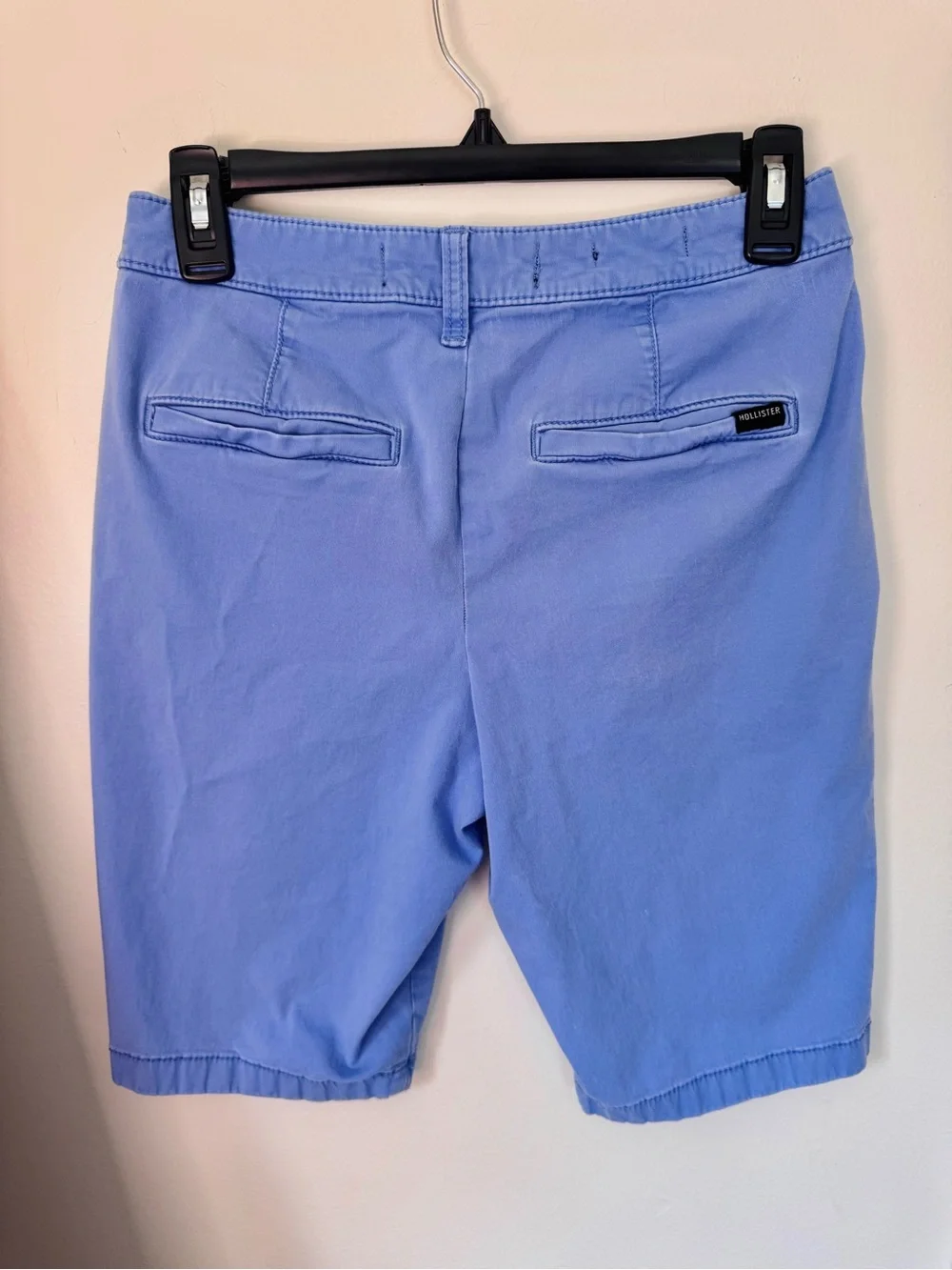 Hollister Cali Longboard 12” Chino Shorts Periwinkle Blue Epic Flex Size w26